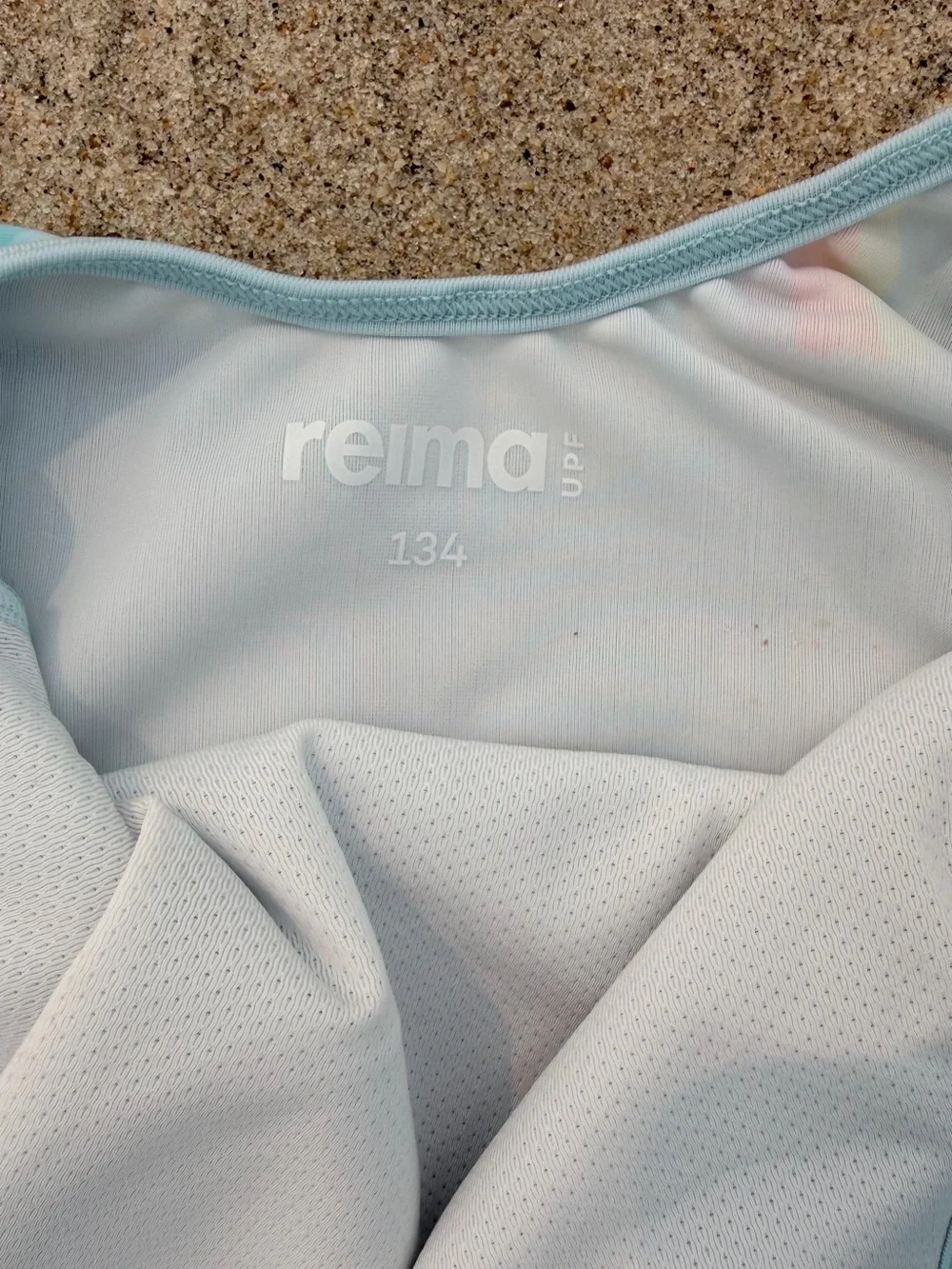 Reima Girl’s Blue Rainbow Cloud Girls' One-Piece Swimsuit